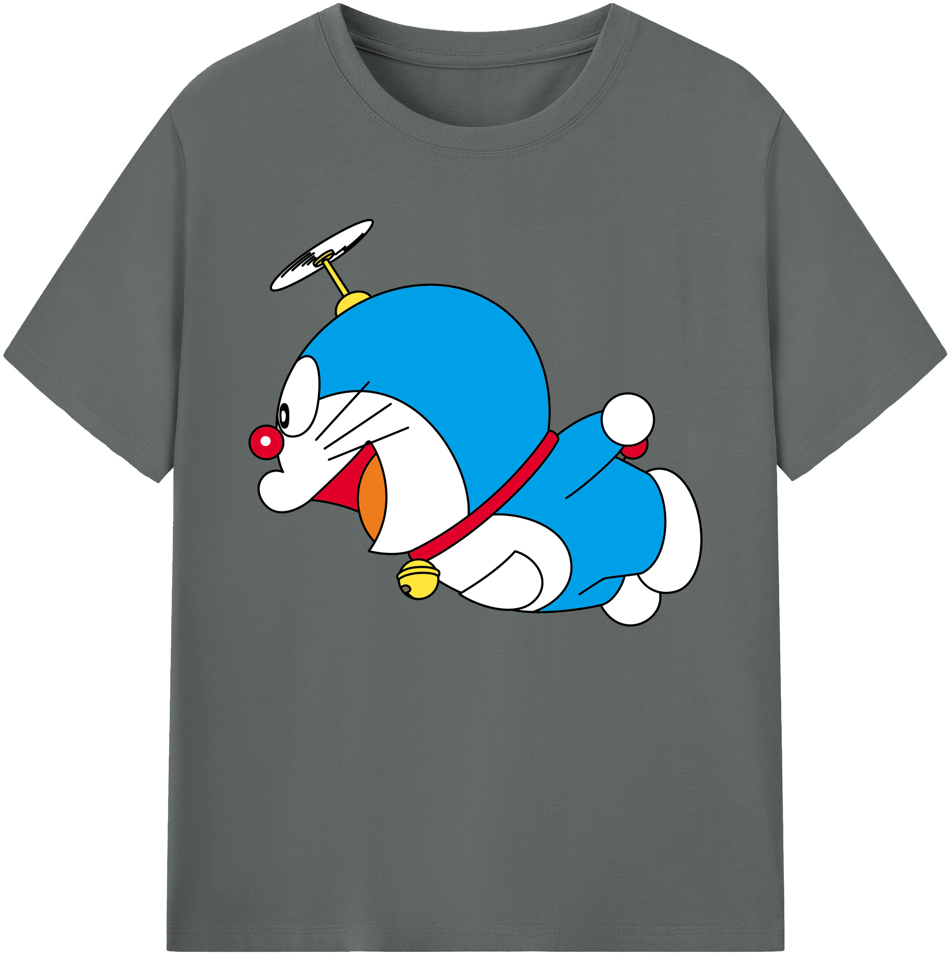 （画像用） ドラえもん Doraemon 綿100％ メンズ半袖Tシャツ｜肌触りやわらか＆通気性